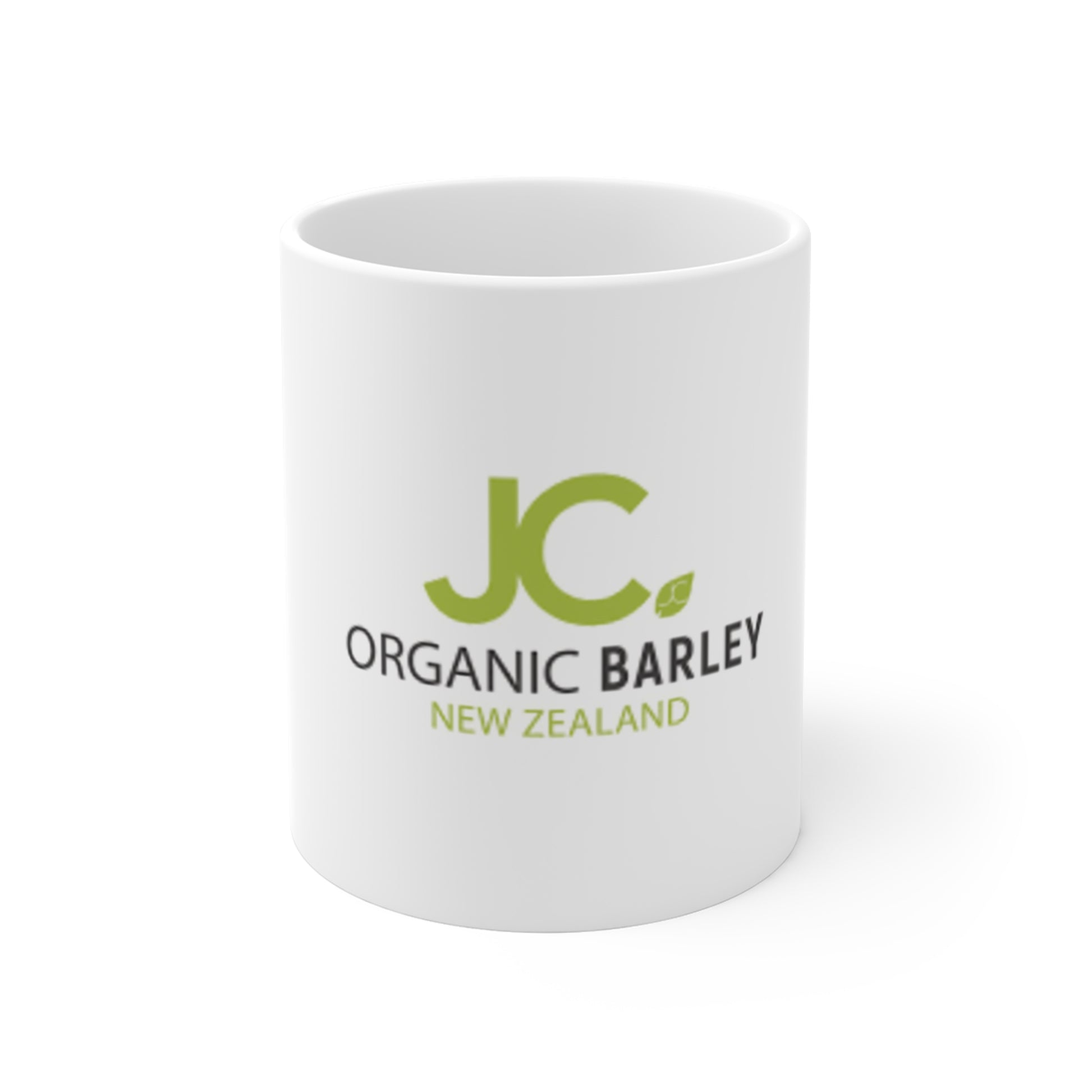 Organic Barley Logo Mug - 11oz Coffee Cup, Eco-Friendly Gift, Kitchen Decor, Tea Lover's Mug, Personalized Drinkware