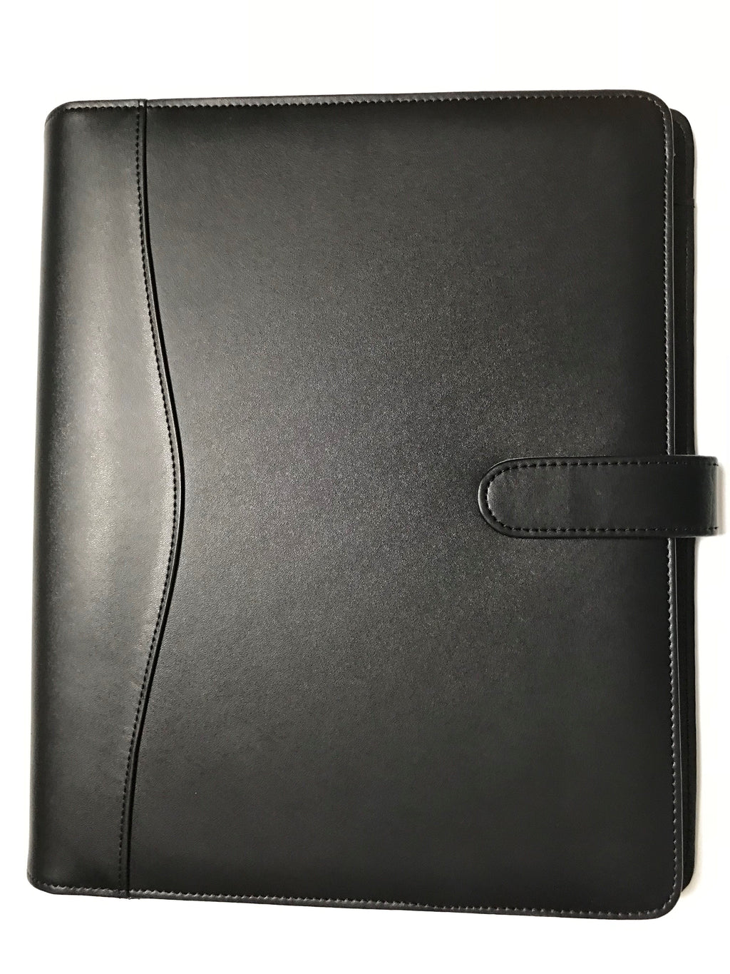 Padfolio/Resume Portfolio Folder - Interview/Legal Document Organizer & Business and Credit Card Holder - Letter Sized Writing Pad Holder - Handsome Faux Leather Matte Finish- Two Cell Phone Holders